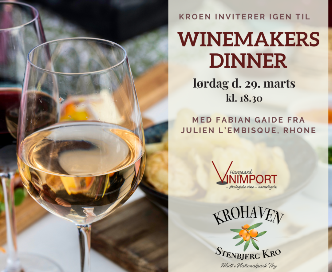 Winemakers Dinner på Stenbjerg Kro
